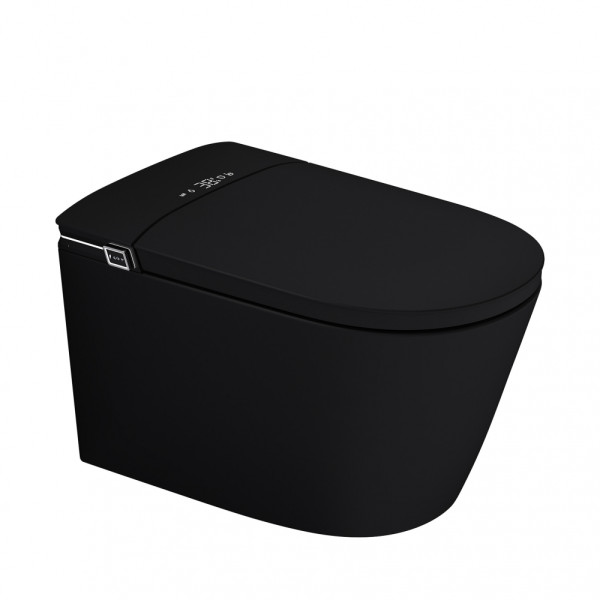 Унитаз-биде подвесной электронный Abber Bequem черный матовый (AC1121SMB)