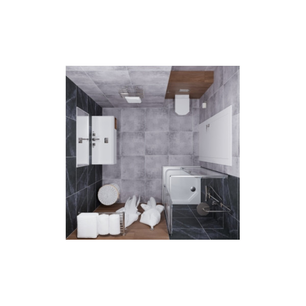 Душевой уголок Triton Вента-Хром 100x100 стекло прозрачное, профиль хром, низкий поддон, c сифоном (DK275)