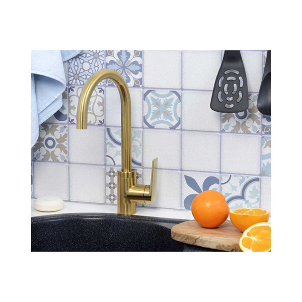 Смеситель для кухни WasserKRAFT Aisch золотой матовый (5507)