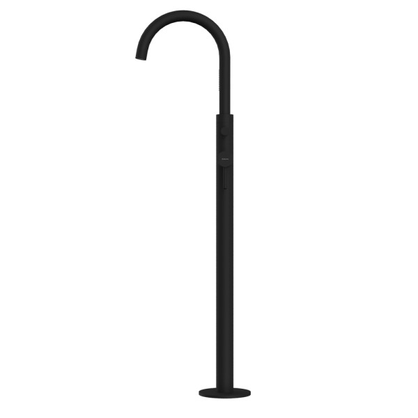 Смеситель напольный Whitecross Y черный мат (Y1233BL)