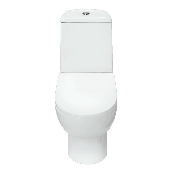 Унитаз-компакт Sanita LUXE Best Basic сиденье 2 режима Oliveira нижний привод (WC.CC/Best/2-P/WHT.G/S1)
