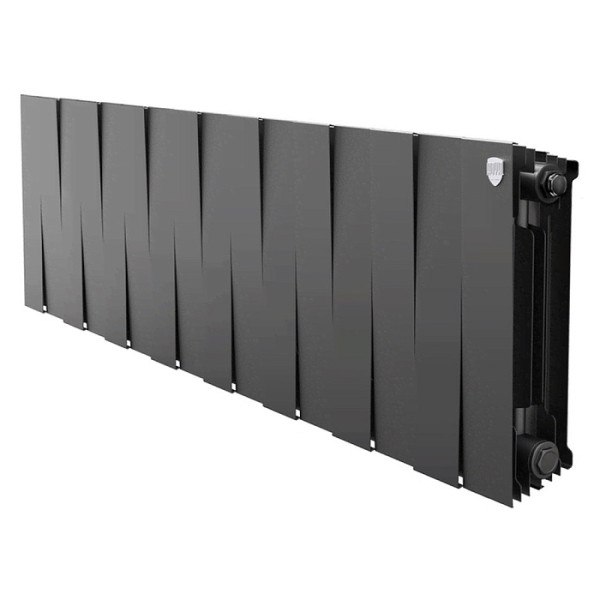 Радиатор биметаллический Royal Thermo PianoForte 300 Чёрный (16 секций) (RTPB3030016)