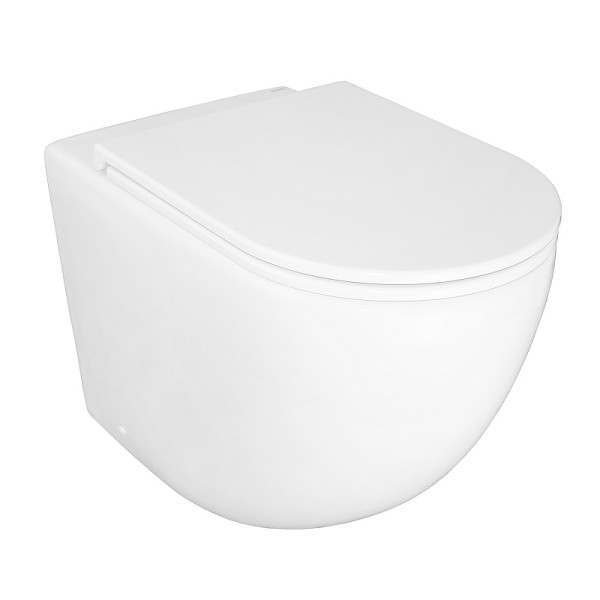 Унитаз напольный Azario Grado с сиденьем с микролифтом белый (AZ-2141D-UQ1)
