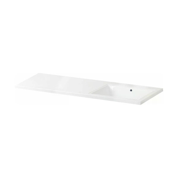 Раковина над стиральной машиной BelBagno 120,2x48,6 правосторонняя белая (BB1200/480-LV-MR-R)