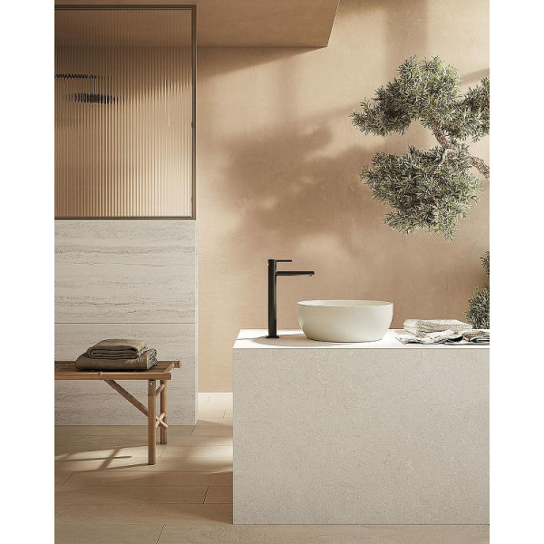 Раковина накладная Vitra Outline Recycled 41x41 без перелива матовый тауп (7992B066-0016)