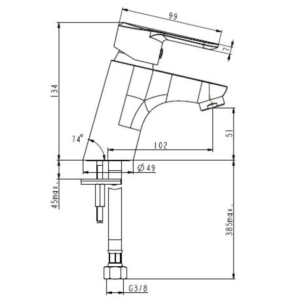 Смеситель для раковины Swedbe Mars (1710) Смеситель для раковины Swedbe Mars (1710)
