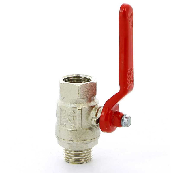 Кран Itap 1/2" ВН шаровый Ideal (красная ручка) (0910012)