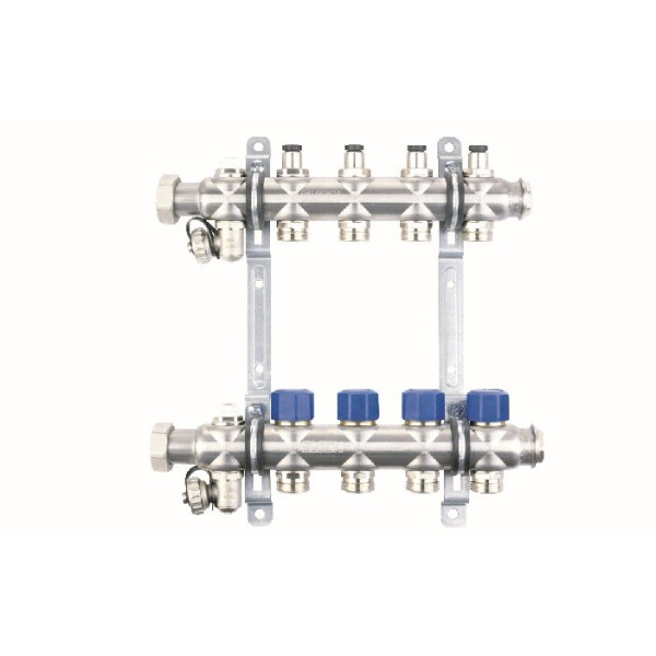 Коллекторная группа Elsen 3 отвода 1"x3/4" (евроконус) (нерж.сталь) (EMi02.03)