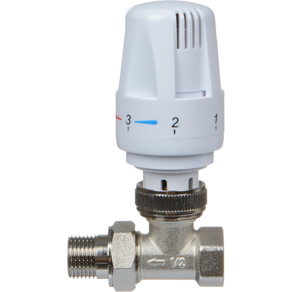 Комплект терморегулирующий прямой 1/2" TeRma (клапан + термоголовка) (33965) Комплект терморегулирующий прямой 1/2" TeRma (клапан + термоголовка) (33965)