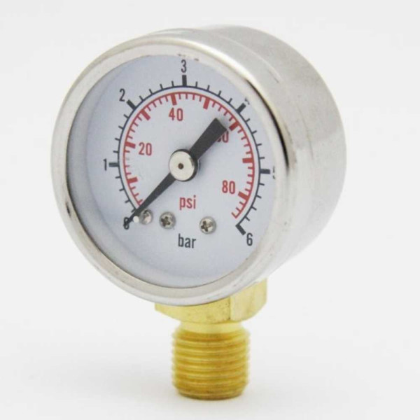 Манометр Aquario PG-SS40R (6 бар, радиальный, нерж.сталь) (6355) Манометр Aquario PG-SS40R (6 бар, радиальный, нерж.сталь) (6355)