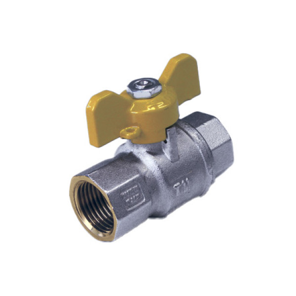 Кран газовый шаровый Tiemme 1" ВВ шаровый (бабочка) (2210009 / 2220G0706) Кран газовый шаровый Tiemme 1" ВВ шаровый (бабочка) (2210009 / 2220G0706)