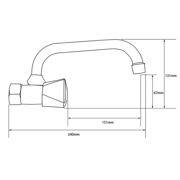 Смеситель для кухни Ex-promt Trio хром (Ex222.1-02) Смеситель для кухни Ex-promt Trio хром (Ex222.1-02)