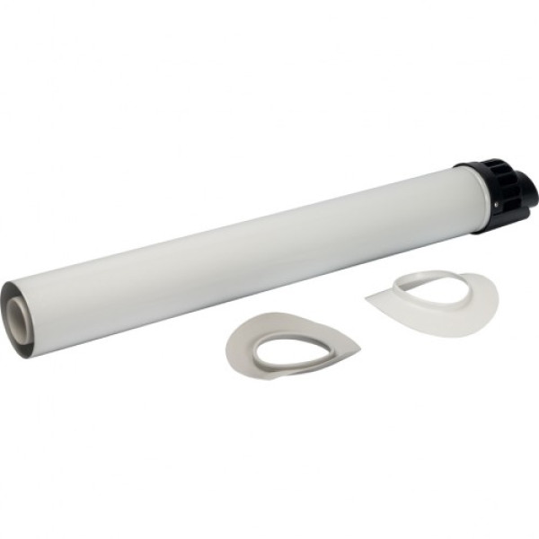 Элемент дымохода конденсац. участок для прохода через стену с манжетами и оголовком 854 мм DN 60/100 (PP-FE) SCA-8610-010854 Элемент дымохода конденсац. участок для прохода через стену с манжетами и оголовком 854 мм DN 60/100 (PP-FE) SCA-8610-010854