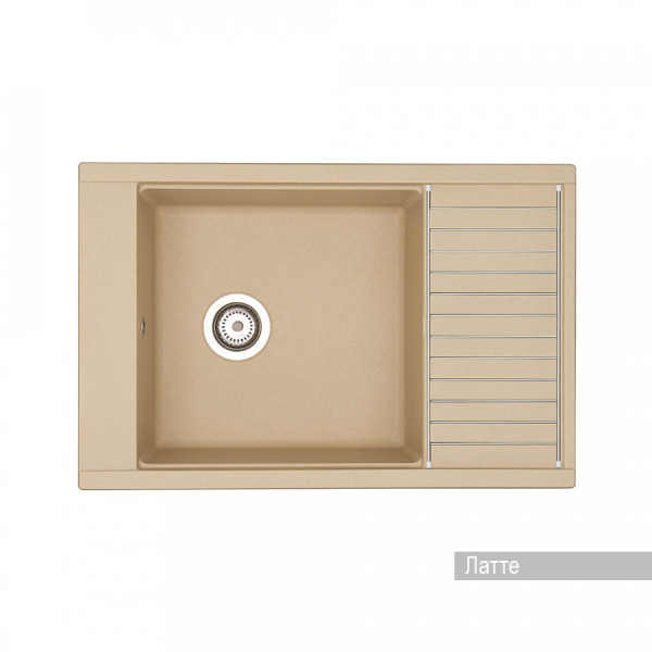 Мойка для кухни врезная Aquaton Делия 78 516x787x218 латте (1.A715.1.32D.E26.0) Мойка для кухни врезная Aquaton Делия 78 516x787x218 латте (1.A715.1.32D.E26.0)