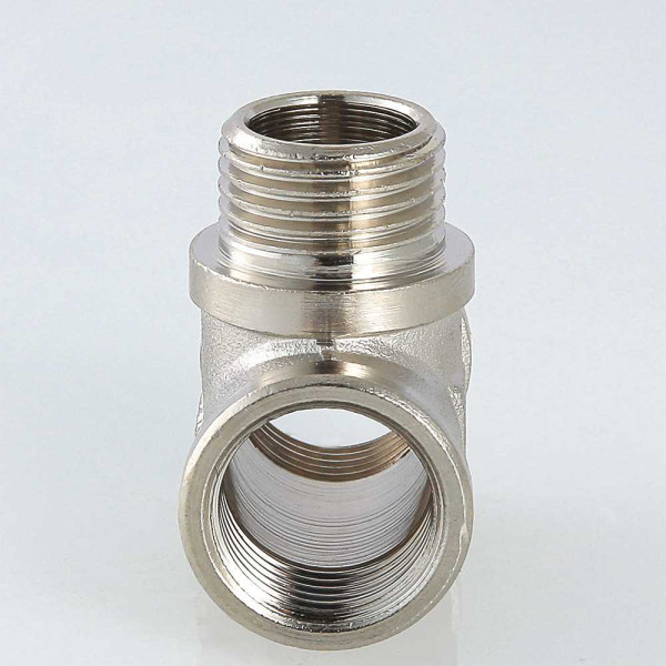 Тройник 3/4" ВНВ Valtec (никель) (VTr.132.N.0005) Тройник 3/4" ВНВ Valtec (никель) (VTr.132.N.0005)