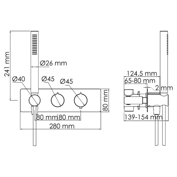 Душевая система WasserKRAFT (A16160 Thermo)