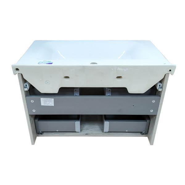 Тумба подвесная Comforty Парма 800x540x450 дуб дымчатый матовый с раковиной (00-00001526)