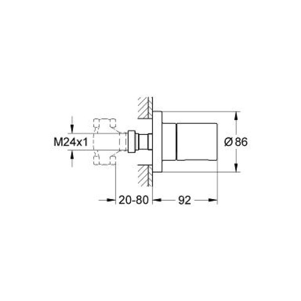 Панель накладная Grohe Grohtherm 3000 Cosmopolitan (19470000) Панель накладная Grohe Grohtherm 3000 Cosmopolitan (19470000)