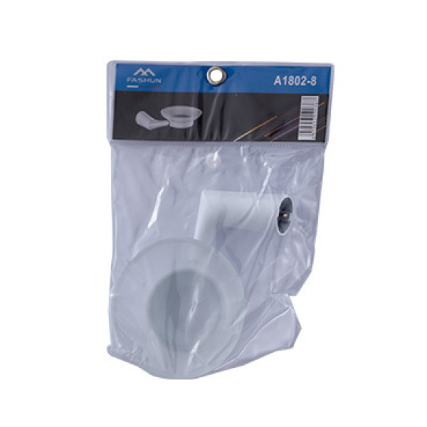 Мыльница Fashun со стеклян. матов. блюдцем L=157 мм цинк. сплав + SUS201 белый (A1802-8)