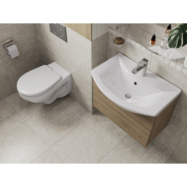 Унитаз подвесной Santeri Альфа 355x54x380 с сиденьем полипропилен белый (1.3255.9.S00.00B.0)