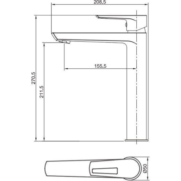 Смеситель для раковины Aquanet Logic хром (AF320-11С) Смеситель для раковины Aquanet Logic хром (AF320-11С)