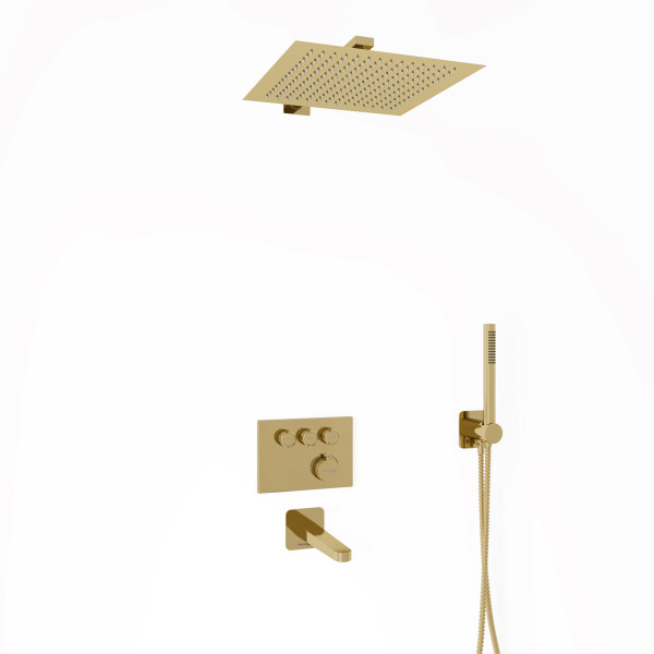 Смеситель для ванны и душа встраиваемый Thermo WasserKRAFT глянцевое золото (A7158.183.261.280.197.281.187 Thermo ) Смеситель для ванны и душа встраиваемый Thermo WasserKRAFT глянцевое золото (A7158.183.261.280.197.281.187 Thermo )