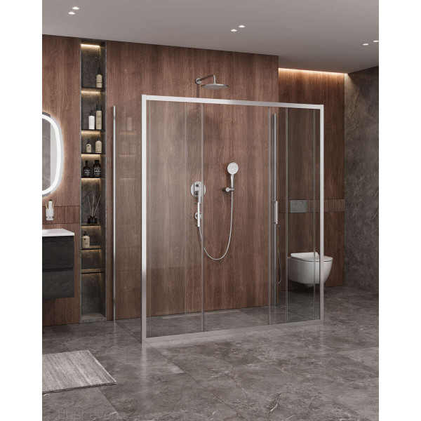 Душевой уголок Cezares Molveno 170x80x195 стекло прозрачное, профиль хром (MOLVENO-AH-2/2-170/80-C-Cr-IV) Душевой уголок Cezares Molveno 170x80x195 стекло прозрачное, профиль хром (MOLVENO-AH-2/2-170/80-C-Cr-IV)