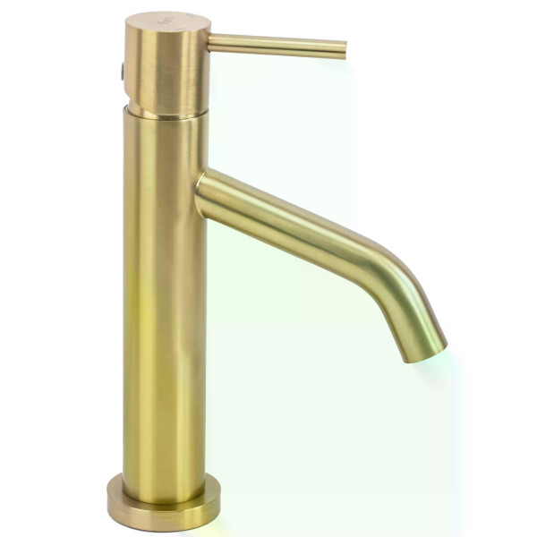 Смеситель для раковины Rea Level золото матовое (REA-B6218)