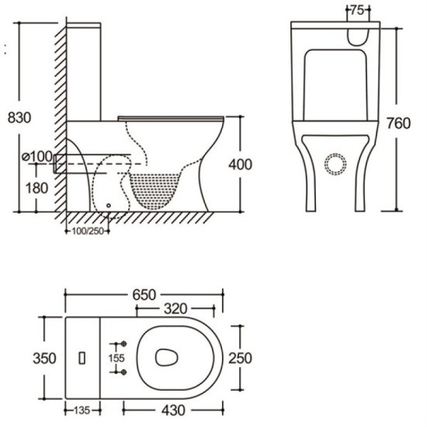 Чаша унитаза Aquanet Roll 3.0 C1 T с сиденьем с soft-close белый (348009)
