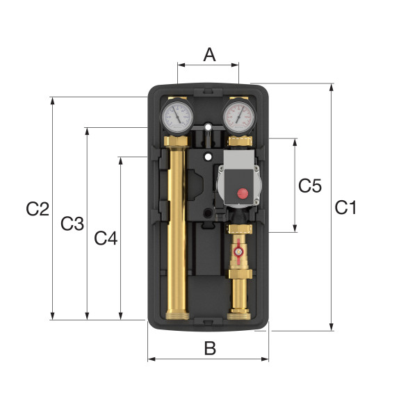 Насосная группа Meibes MeiFlow Top S UC-L DN25 без насоса (контур без смешения) (M66915EA) Насосная группа Meibes MeiFlow Top S UC-L DN25 без насоса (контур без смешения) (M66915EA)