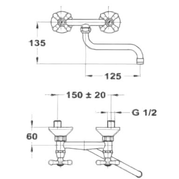 Смеситель для кухни Mofem 306 TREFF CER (142-0059-01)