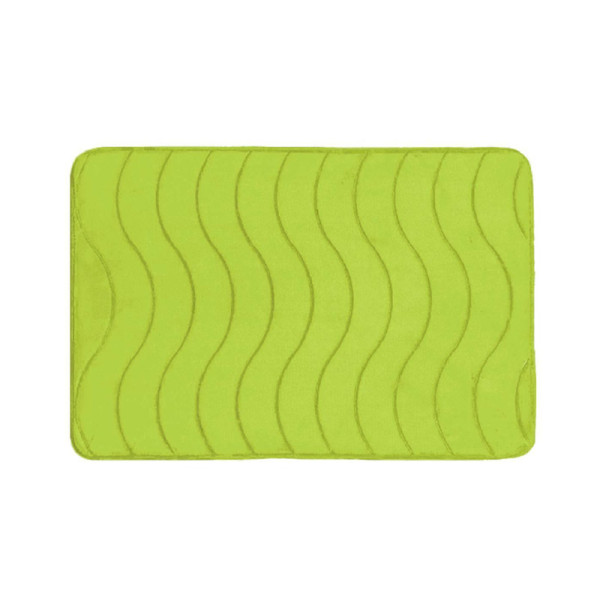 Коврик для ванной Melodia DOLCE флисовый 50х80 зелёный (MK405)