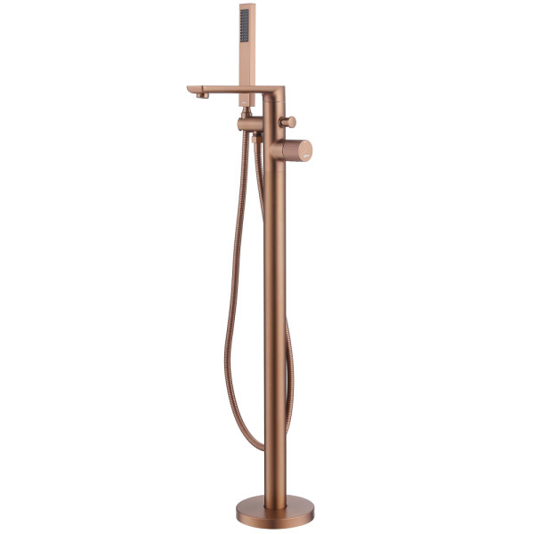 Смеситель напольный Abber Rund розовое золото матовое (AF8715MRG)