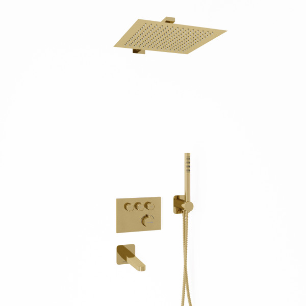 Смеситель для ванны и душа встраиваемый Thermo WasserKRAFT глянцевое золото (A7158.183.261.280.197.281.187 Thermo ) Смеситель для ванны и душа встраиваемый Thermo WasserKRAFT глянцевое золото (A7158.183.261.280.197.281.187 Thermo )