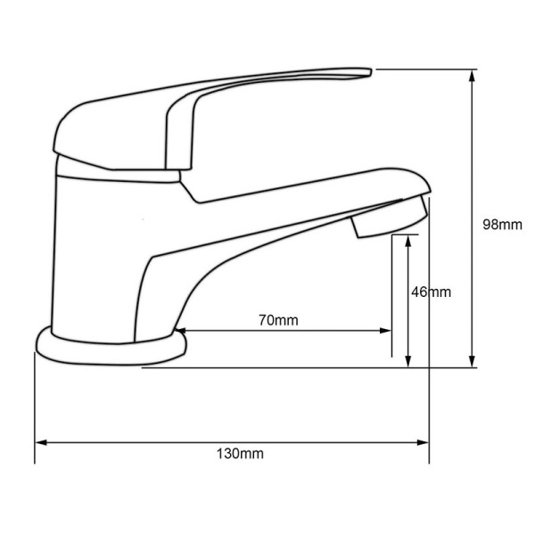 Смеситель для раковины Ex-promt Simple хром (Ex123.3-04)