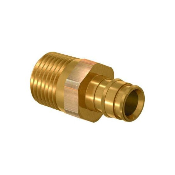 Штуцер латунный с наружной резьбой Usystems 16 х 3/4" НР (1136007) Штуцер латунный с наружной резьбой Usystems 16 х 3/4" НР (1136007)