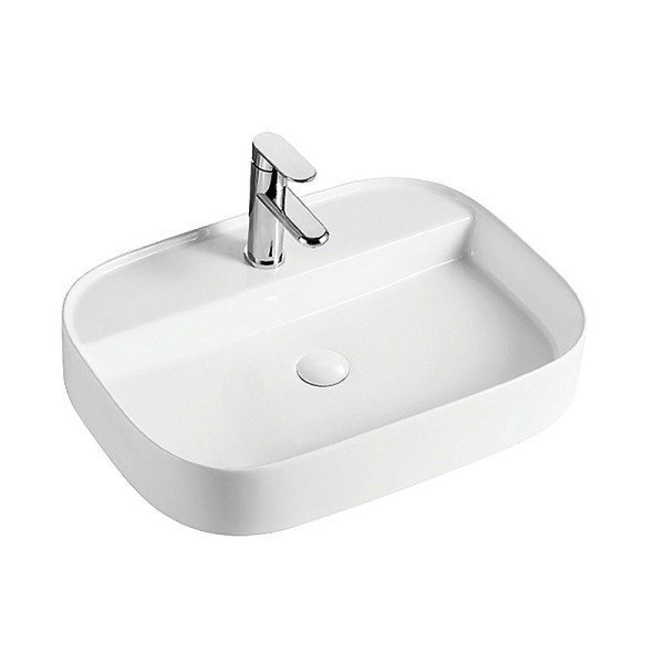 Раковина накладная Azario 61x45x12 белая глянцевая (AZ-2205)