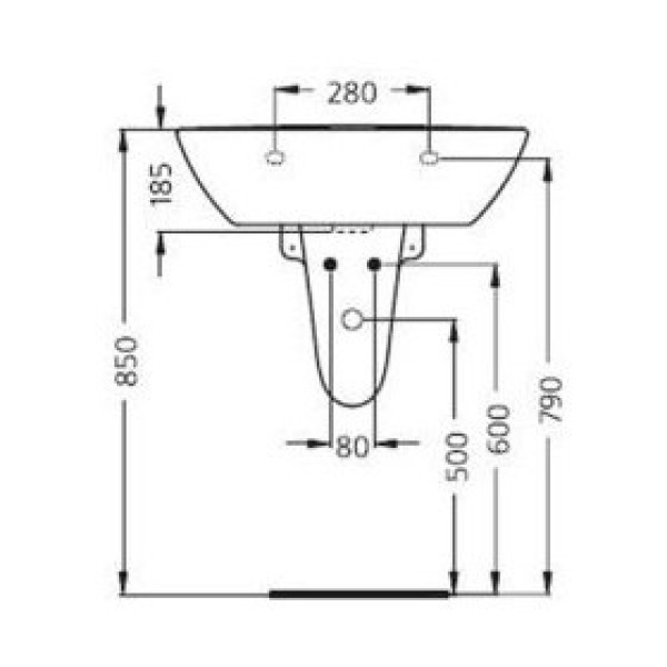 Полупьедестал Ideal Standard Connect (E797501)