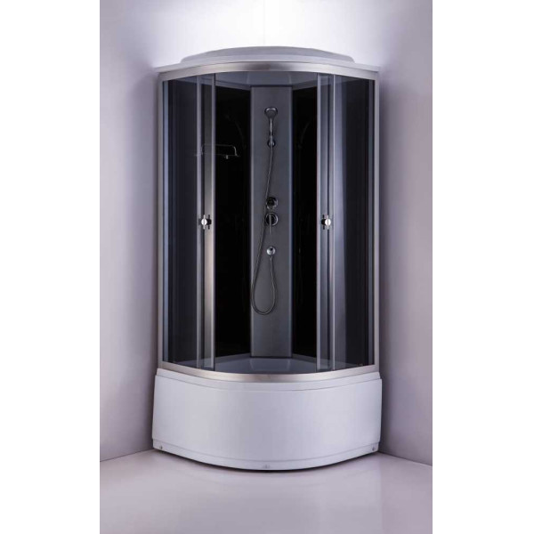 Душевая кабина Niagara 800*800*2200 стекло тонированное, задние стенки стекло черное, профиль хром (NG-2507) Душевая кабина Niagara 800*800*2200 стекло тонированное, задние стенки стекло черное, профиль хром (NG-2507)