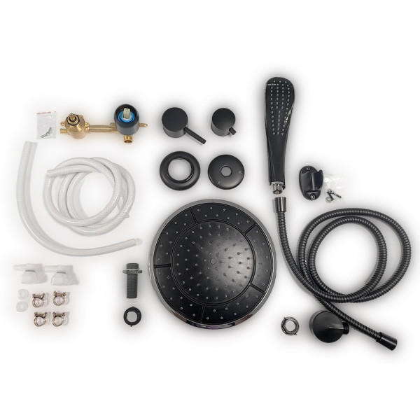 Душевая кабинаTriton Грэй 90x90 стекло тонированное, профиль черный (DK378)