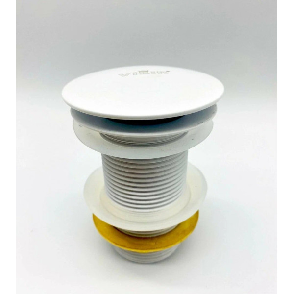 Донный клапан для раковины Vieir 1 1/4" (32 мм.), 67 мм. Quick Clac без перелива (латунь, белый) (VER21AYF) Донный клапан для раковины Vieir 1 1/4" (32 мм.), 67 мм. Quick Clac без перелива (латунь, белый) (VER21AYF)