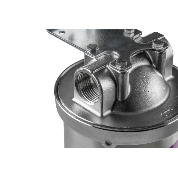 Фильтр колбовый Гейзер HS 1" 10ВВ со сливом (нержавеющая сталь, для холодной и горячей воды) (50639) Фильтр колбовый Гейзер HS 1" 10ВВ со сливом (нержавеющая сталь, для холодной и горячей воды) (50639)