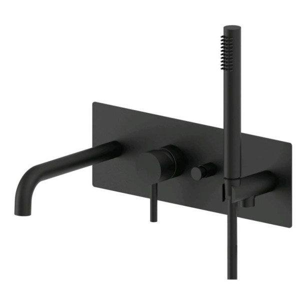 Смеситель для ванны и душа Paffoni Light с внутренней частью, черный (LIG001NO) Смеситель для ванны и душа Paffoni Light с внутренней частью, черный (LIG001NO)