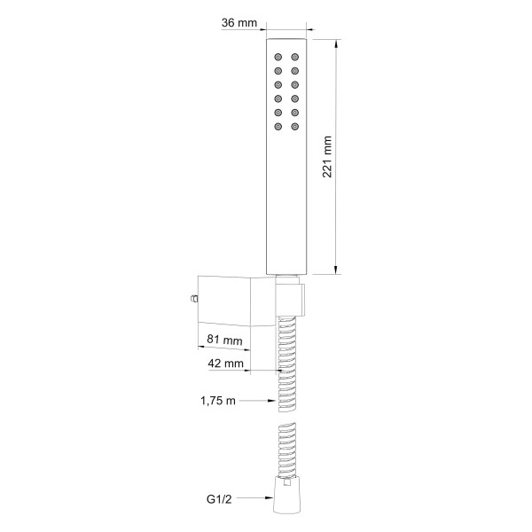 Душевой гарнитур Swedbe Calypso хром (5097)
