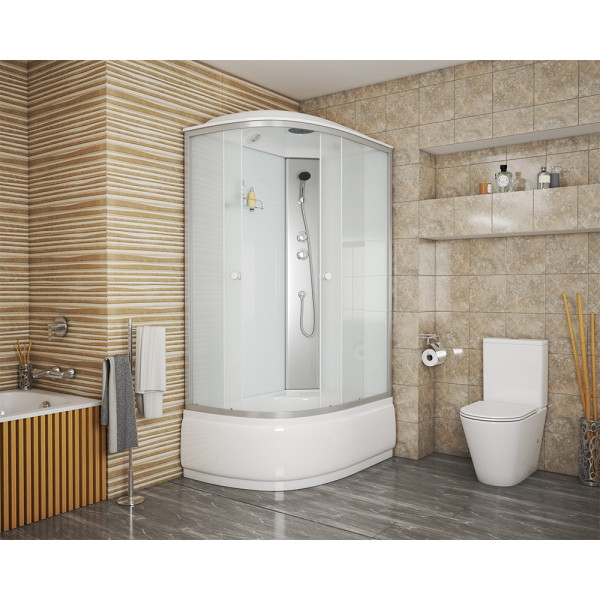 Душевая кабина Eco 80x120 стекло матовое, профиль хром матовый (NG-7310-14R) Душевая кабина Eco 80x120 стекло матовое, профиль хром матовый (NG-7310-14R)