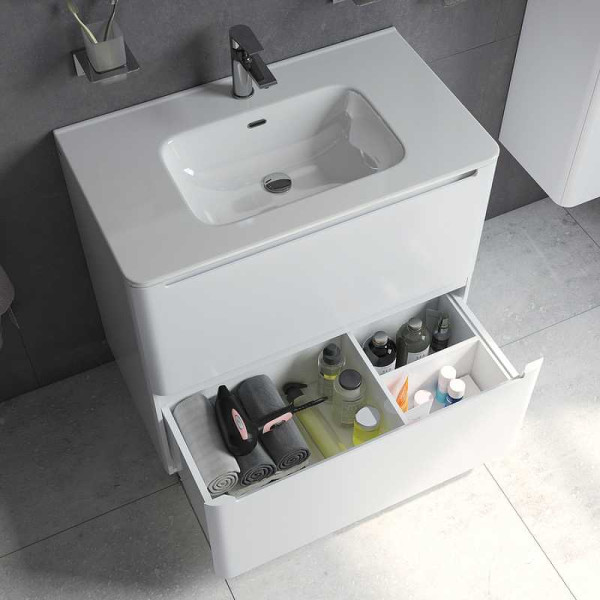 Тумба напольная Iddis Edifice 80 с раковиной, белая (EDI80WFi95K) Тумба напольная Iddis Edifice 80 с раковиной, белая (EDI80WFi95K)