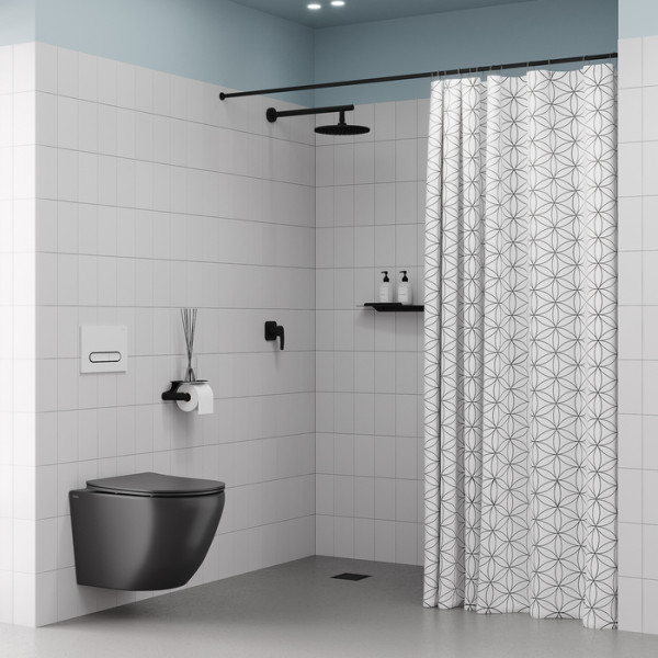 Душевая система Iddis Optima Home черная (OPHBL01i66)