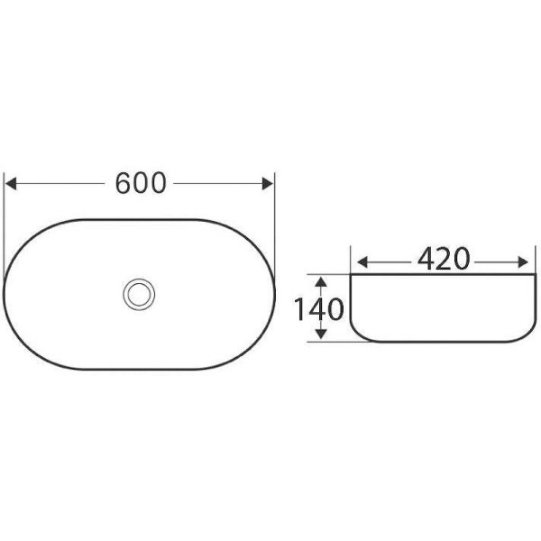 Раковина накладная BelBagno белая (BB1084) Раковина накладная BelBagno белая (BB1084)