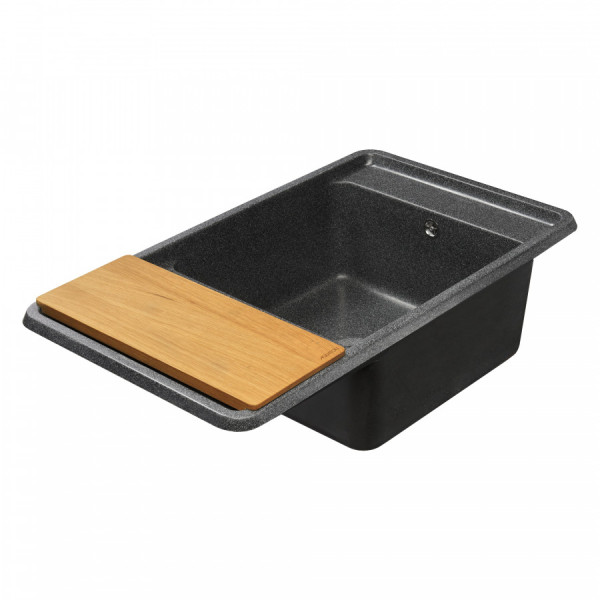 Мойка для кухни врезная Aquaton Беллис 510x870x250 графит (1.A724.8.32B.S21.0)