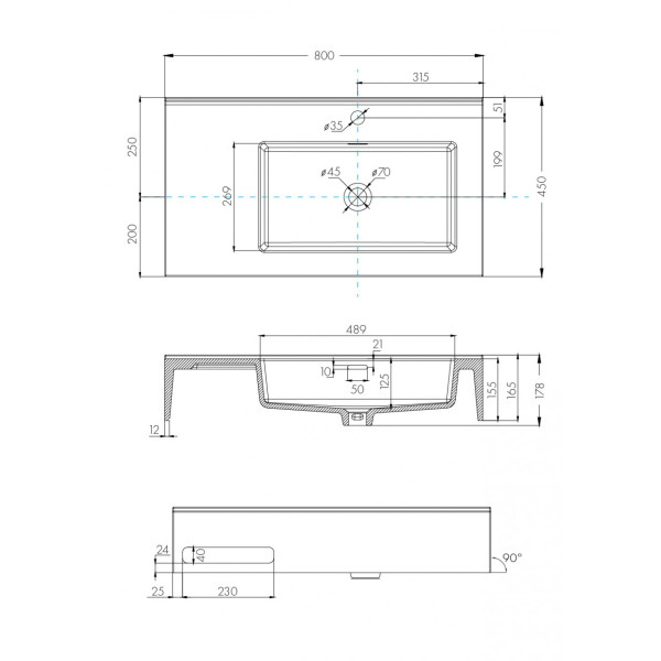 Раковина подвесная Aquaton Квадро Про 80x45x16,5 R белый (1.A734.3.31Q.A01.R) Раковина подвесная Aquaton Квадро Про 80x45x16,5 R белый (1.A734.3.31Q.A01.R)